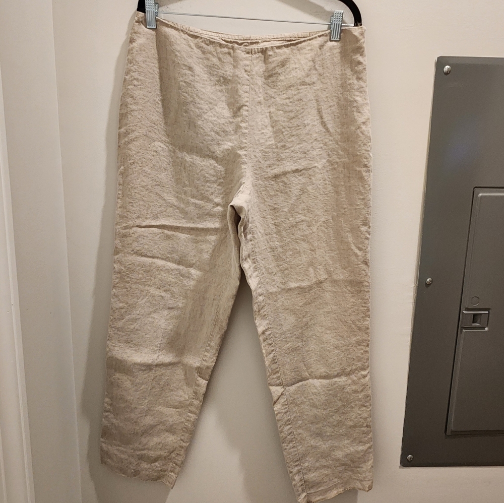 Womens Vintage 90s 100% Linen Pants